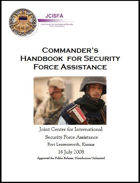 Cdr's Handbook for Security Force Assistance - JCISFA